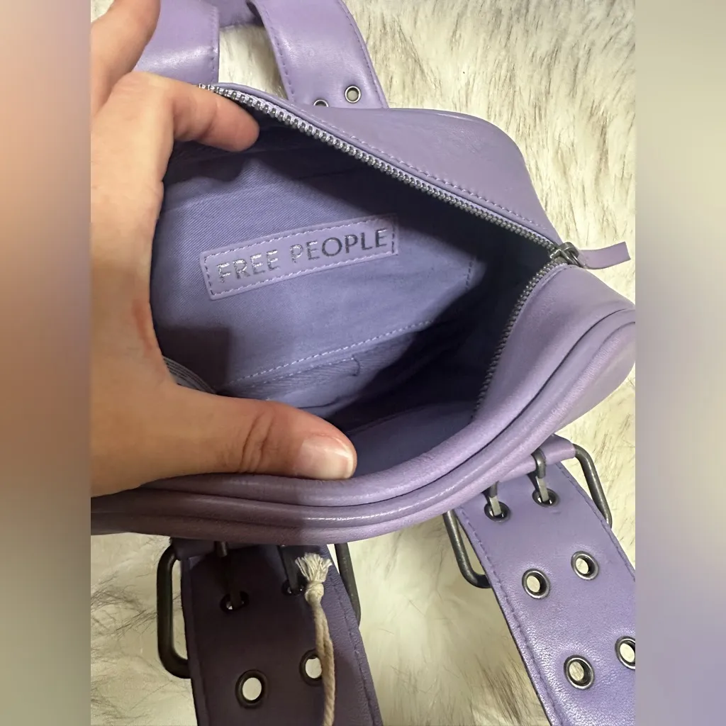 NWT Free People Say Yes Bag In Lilac
100% Leather 
$78 MSRP - Image 8
