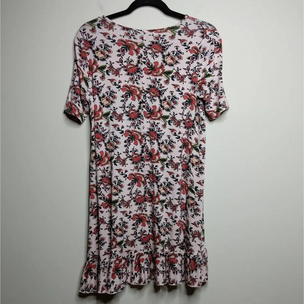 Agnes & Dora Floral Ruffle Hem Tunic - Sz M - EUC - Image 4