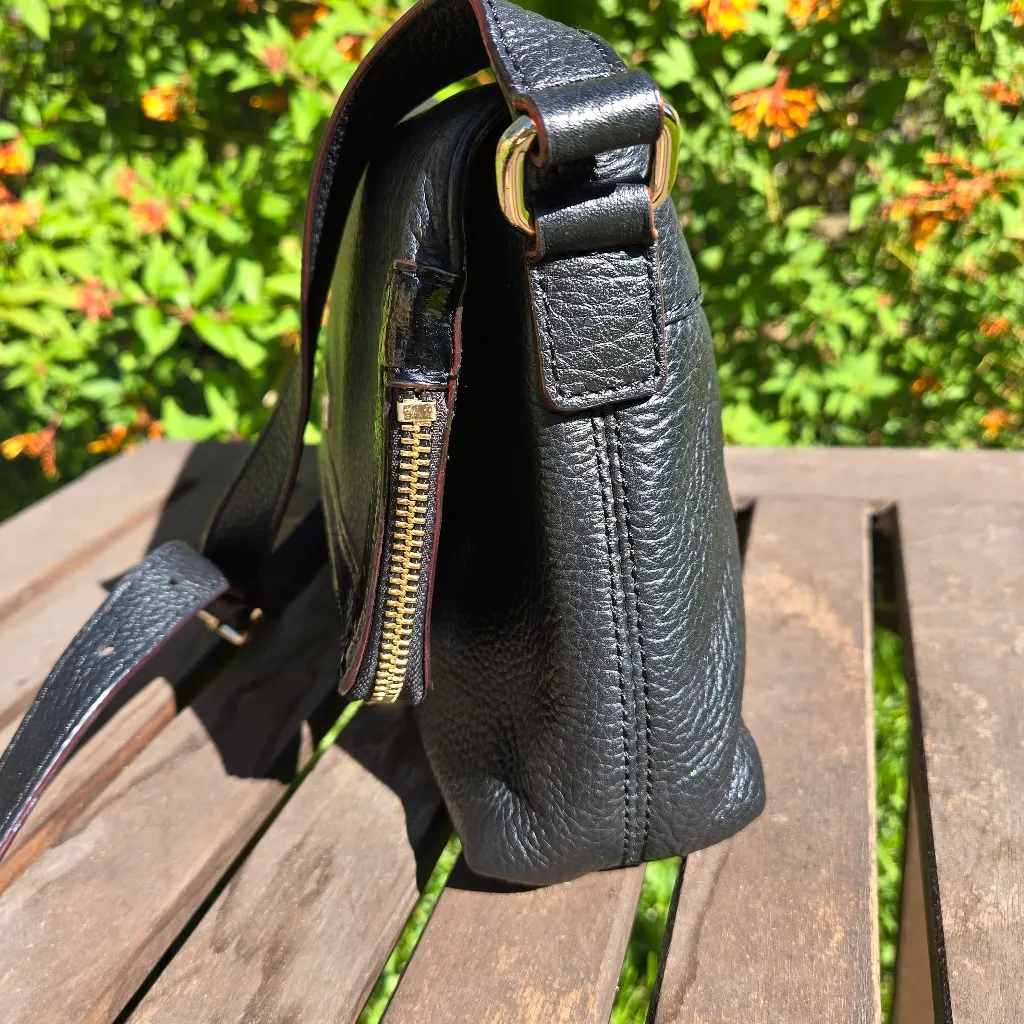 Kate Spade Black Pebbled Leather Ceossbody Purse - Image 6