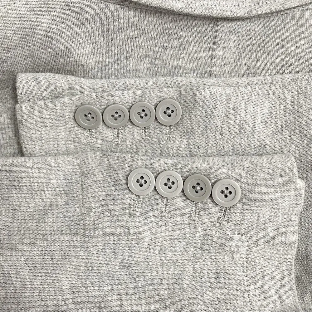 Boston Proper Jersey Knit Single Button Blazer Light Heather Gray Women’s Size 2 - Image 11