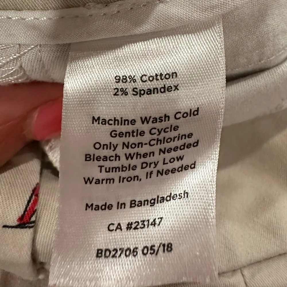 EUC Talbots Petite SZ 14 super cute French  print kaki pants - Image 5