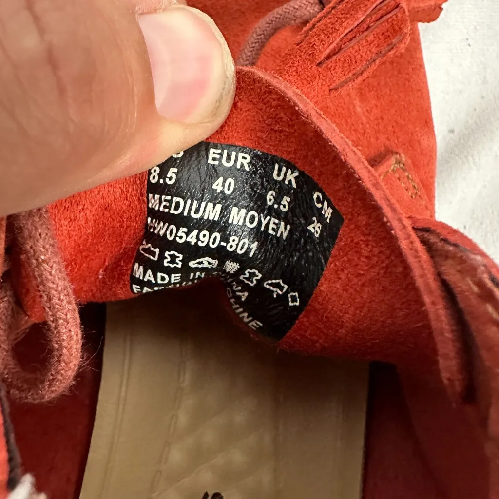 Hush Puppies Rust Suede Chukka Boots Mens Size 8.5 Lightweight Cushion Sole - Image 3