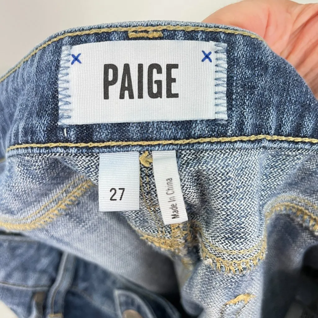 Paige Size 27 Blue Jimmy Jimmy Distressed Denim Cutoffs Jean Shorts - Image 6