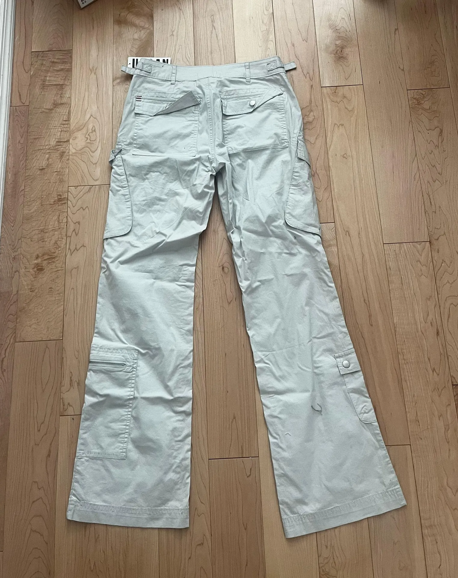 Low Rise Grey Cargo Pants - Image 2