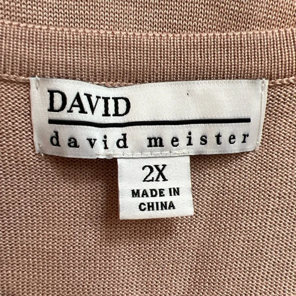 David Meister‎ Dusty Pink Knit Sleeveless Sweater Top - Image 5