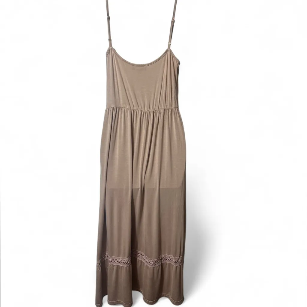 POL  Neutral Crochet Detail Boho‎ Sun Dress - Image 4