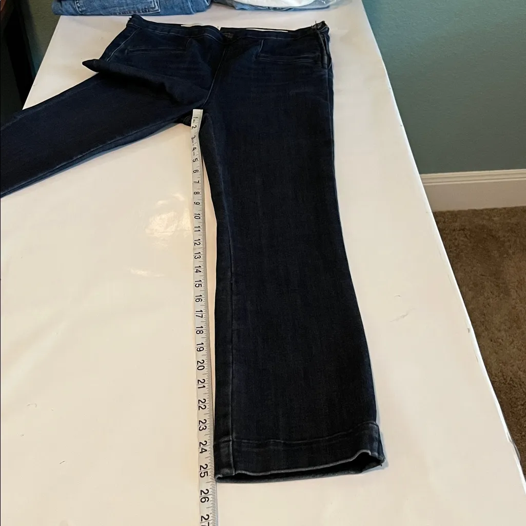 Pilcro and the Letterpress Anthropologie High Rise Denim Legging Pull On Size 28 - Image 7