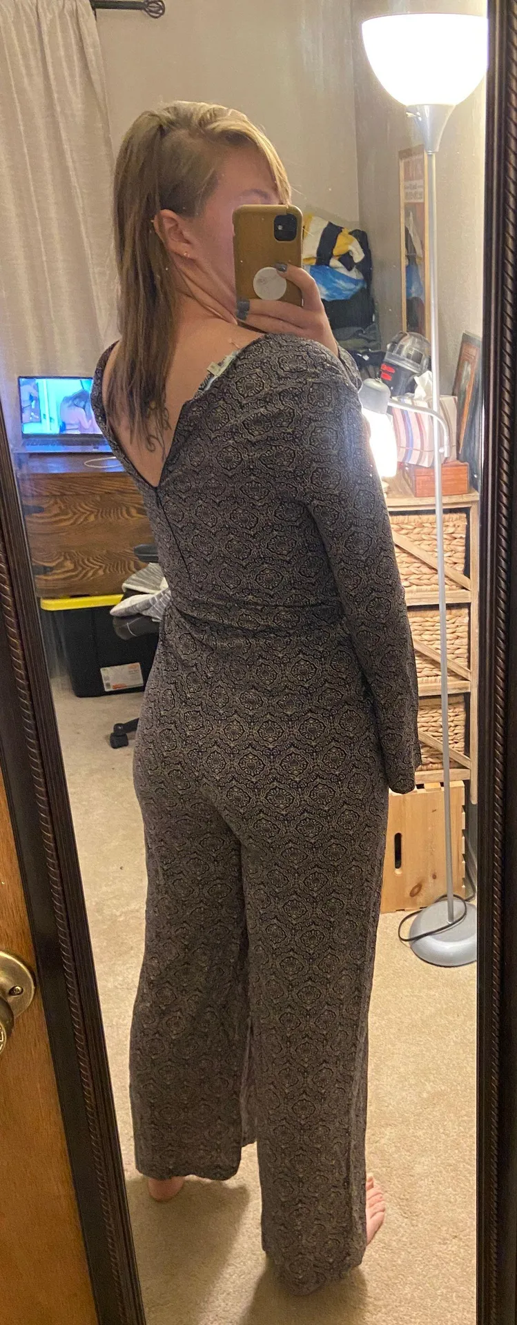 Floral Long Sleeve Romper - Image 2