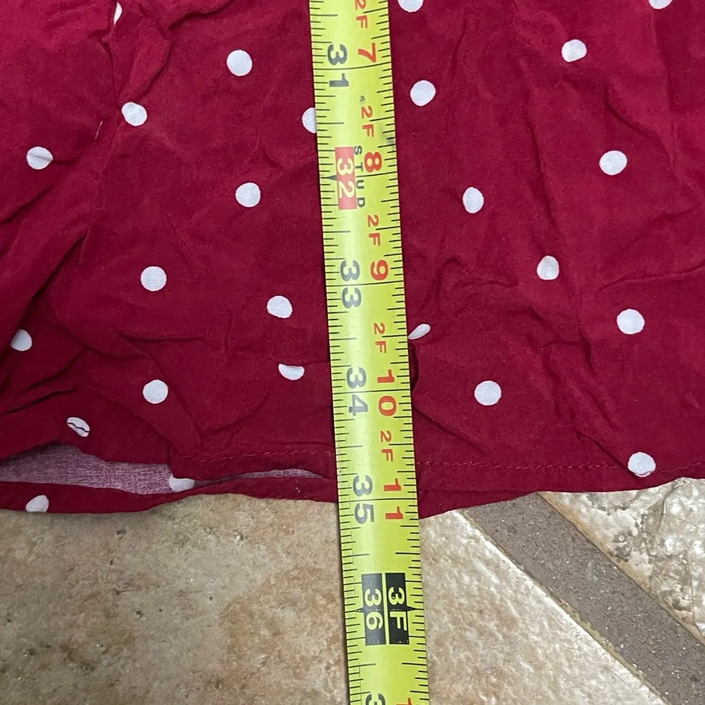 Old Navy Pink polkadot Strapless cami Sundress babydoll ruched size M - Image 6