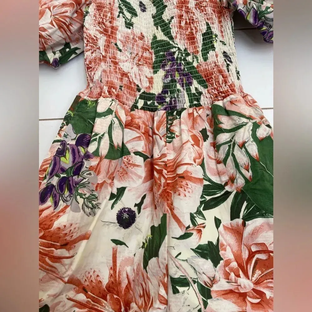 H&M Floral Puff Sleeve Romper - Image 8