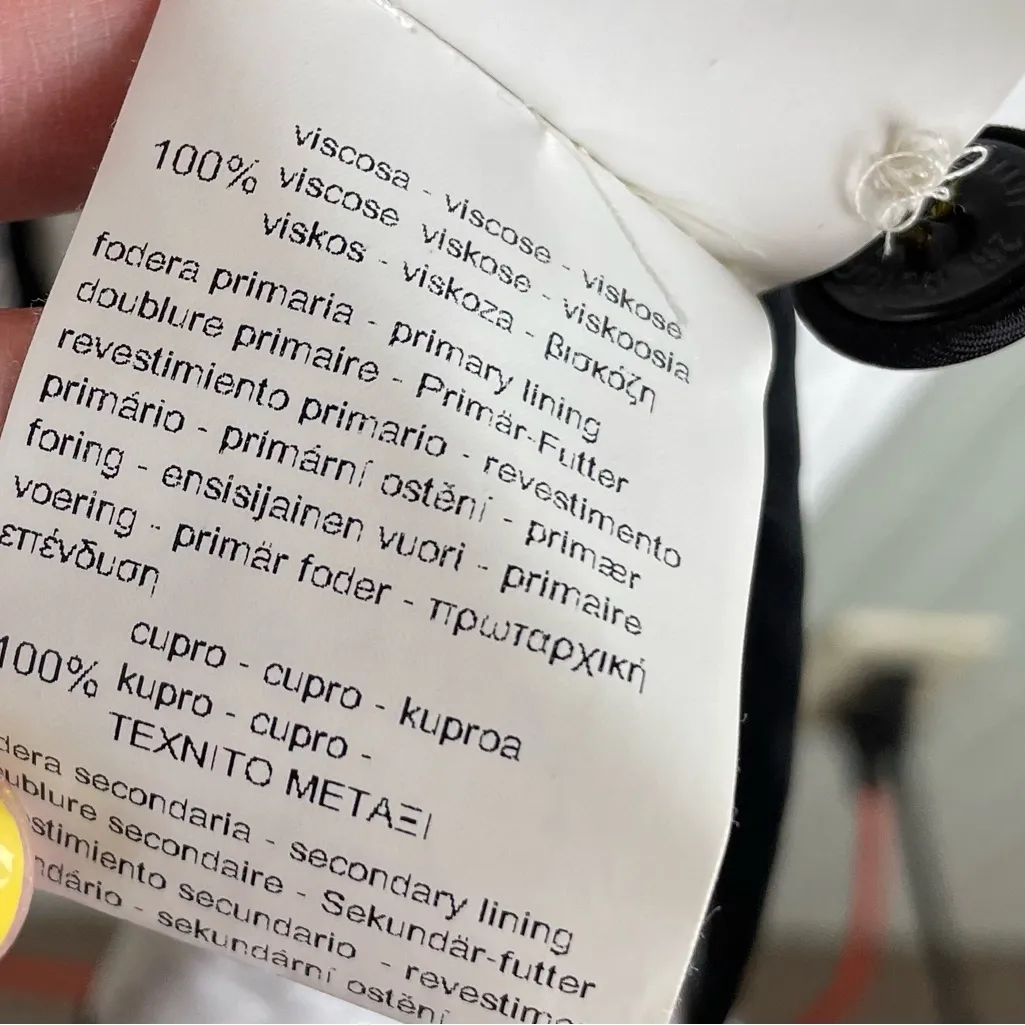 Forte Forte Jacket Viscose Printed Blazer Size III Womens Large White Blue Italy - Image 9