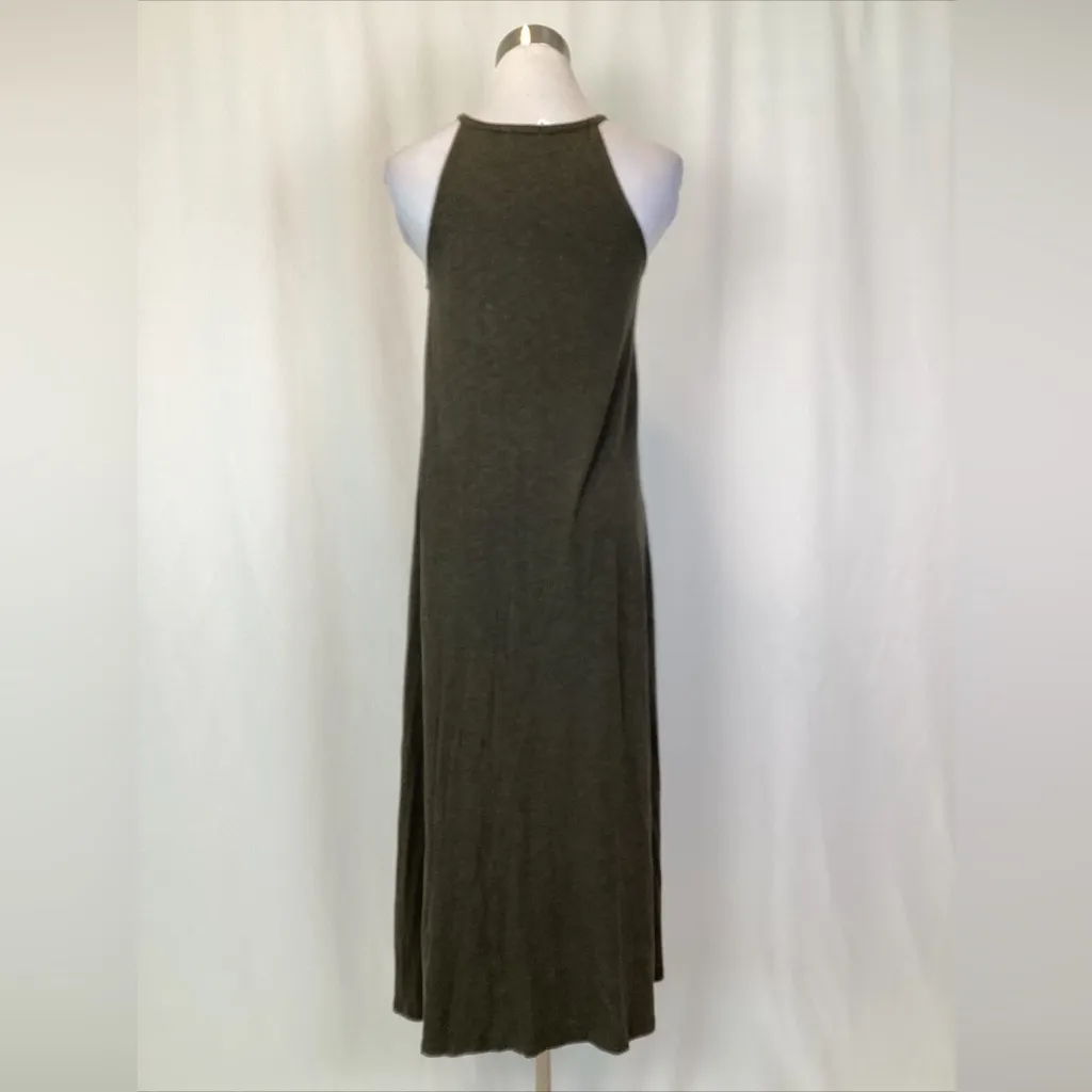 Madewell Women's Green Knit Tank A Line Midi Dress Sz XS - Image 4