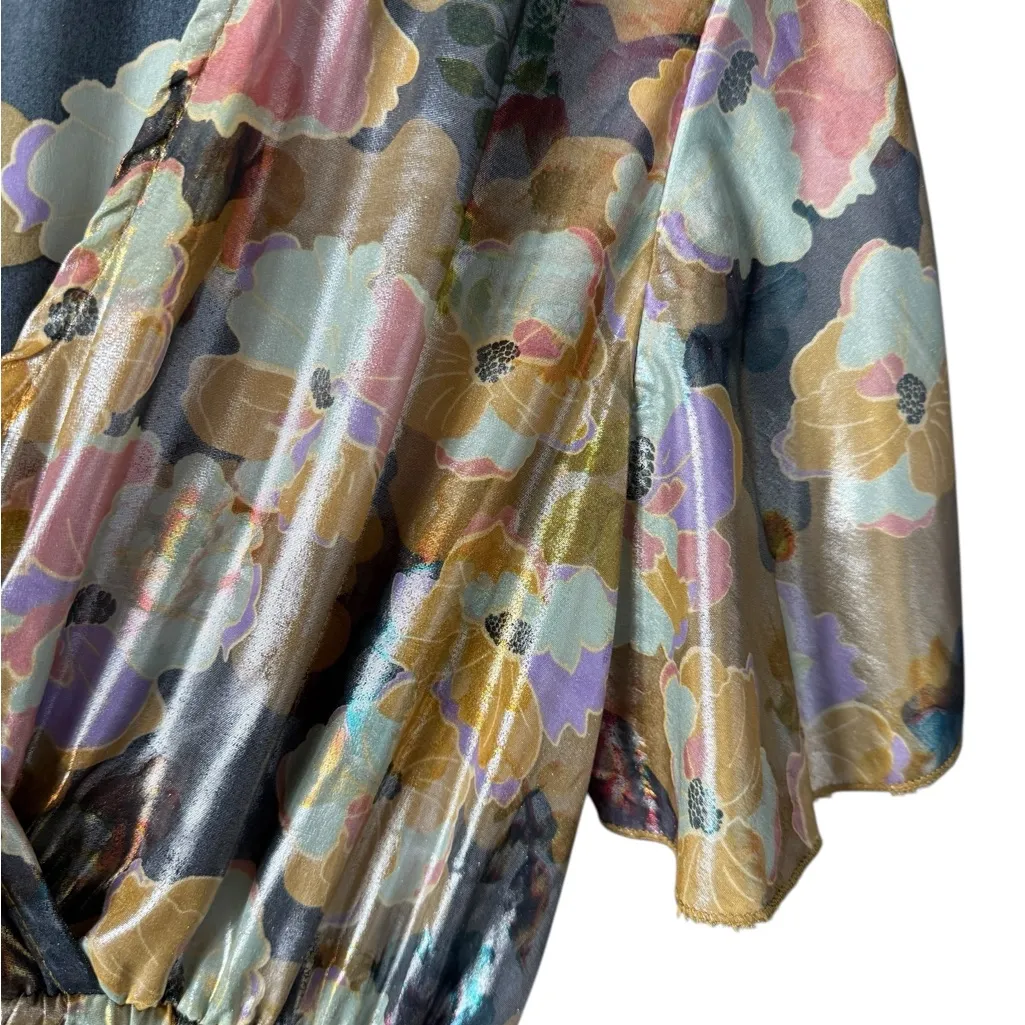 Women’s dress shimmer metallic ruffled flare  - Image 4