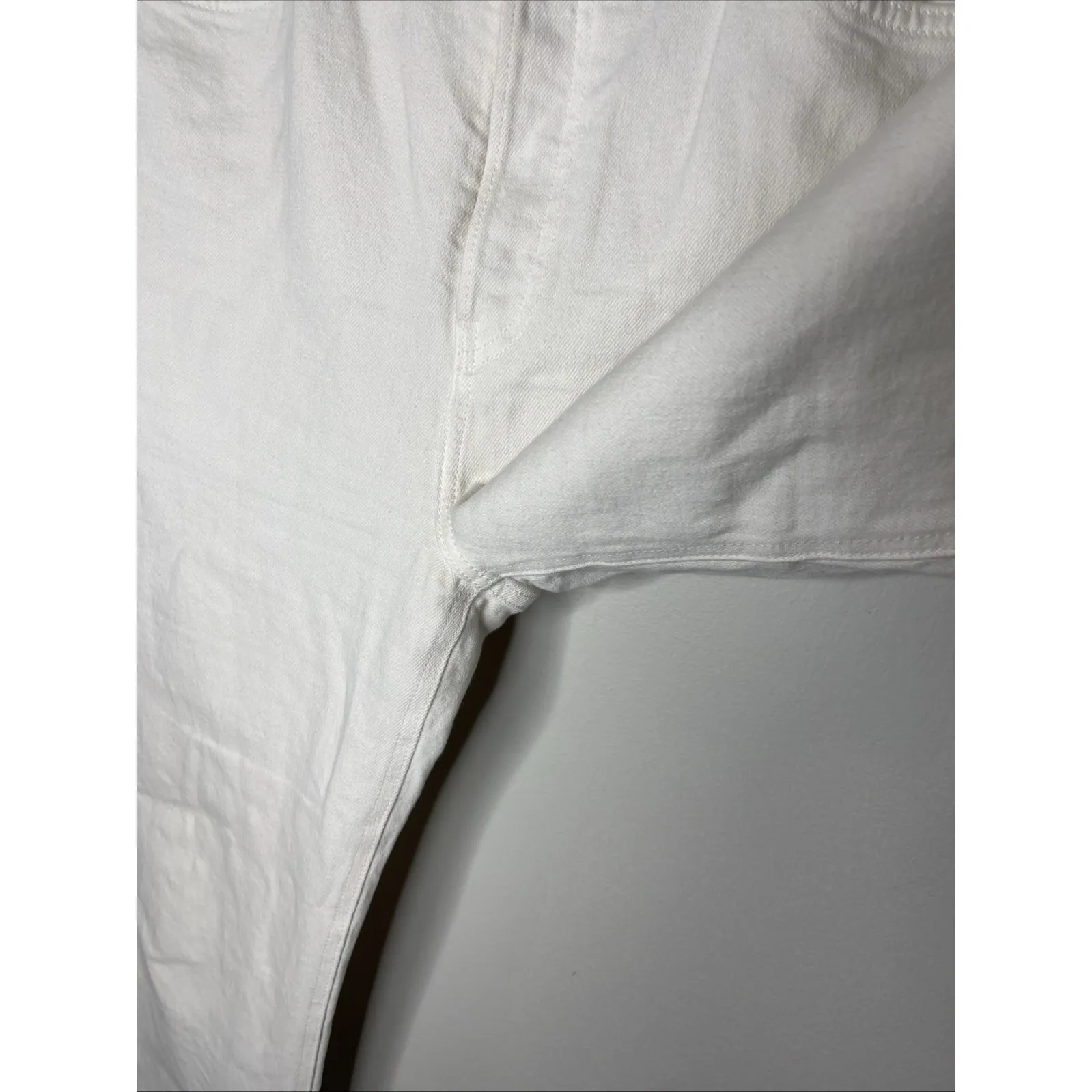 Frank & Eileen Monaghan Cream Italian Vintage Denim Sz 32 - Image 7