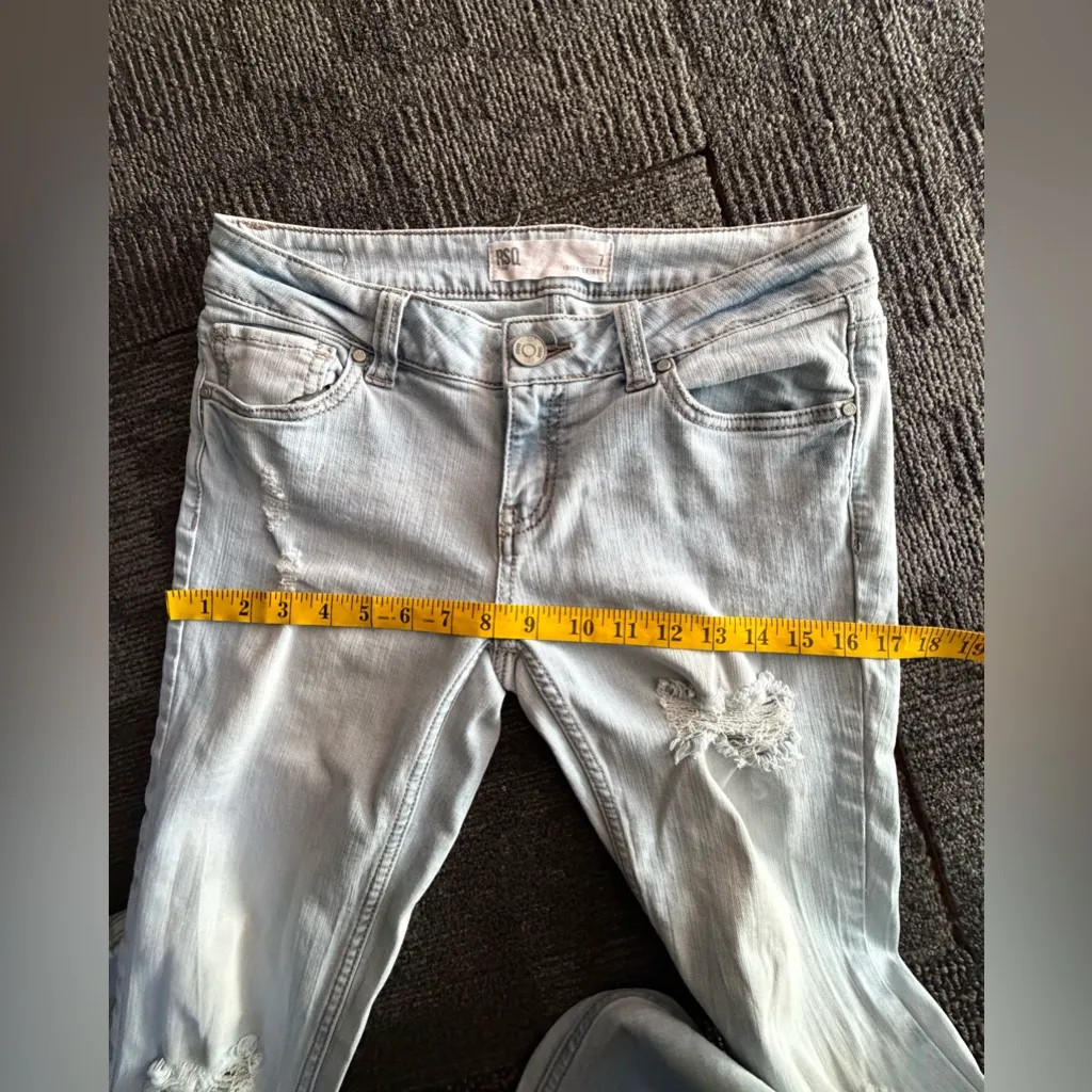 RSQ Ibiza Light Wash Distressed Jeans Women’s Skinny =Size 7= Stretch Denim - Image 15