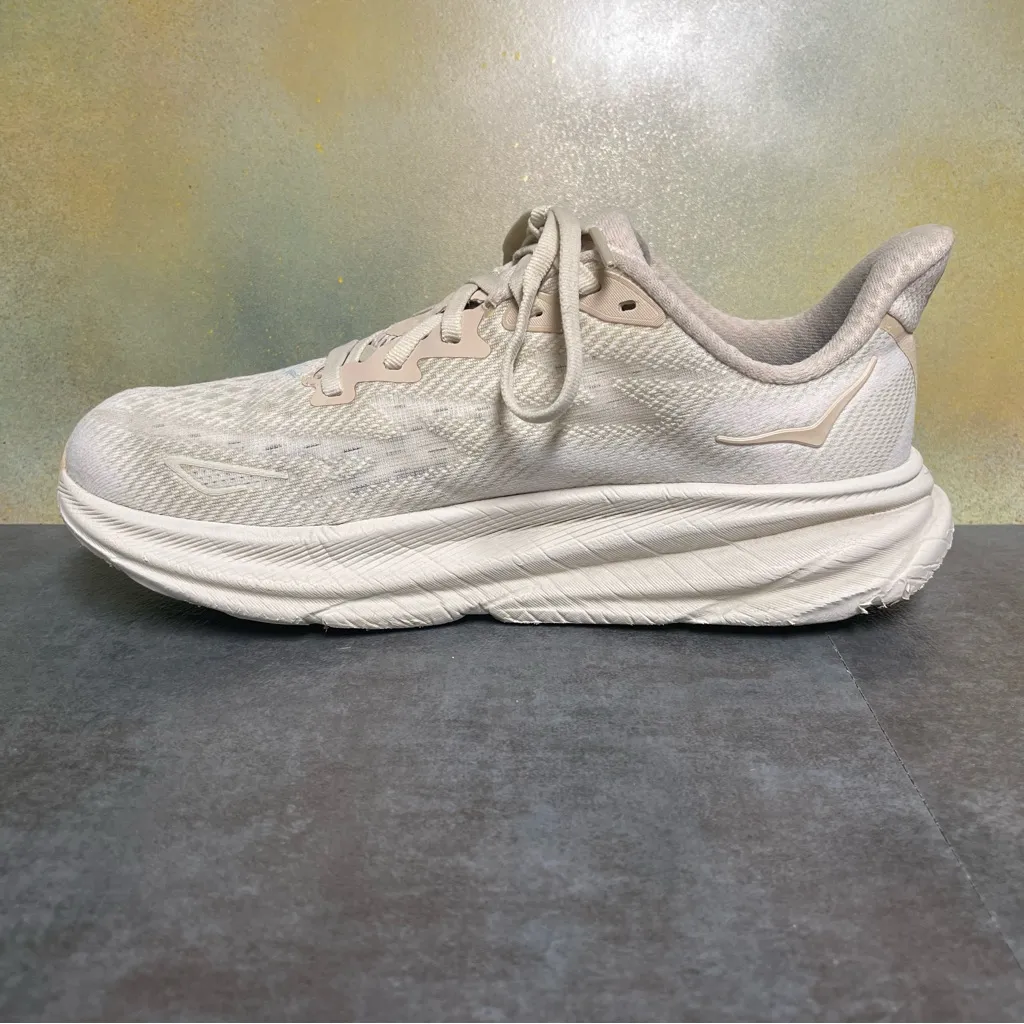 Hoka One One Clifton 9 Women's Beige Running Shoes Size 7.5B - Image 15