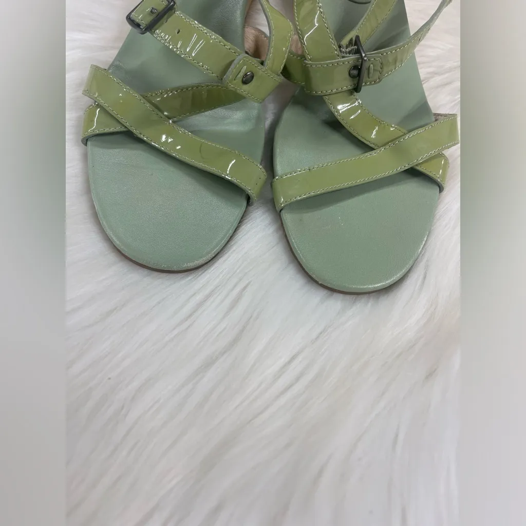 Eileen Fisher NEW open toe sandals shoes size 8.5 woman’s mint green - Image 4