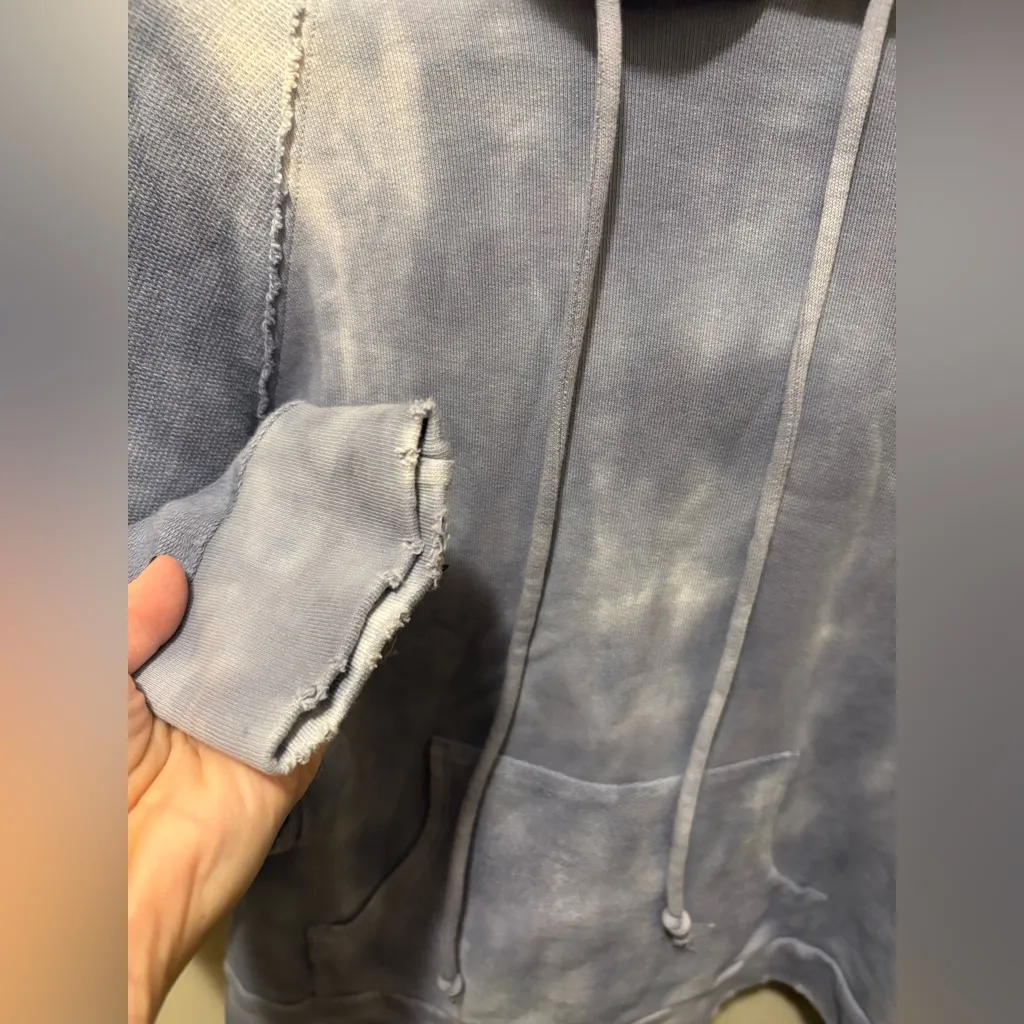 LoveShackFancy Anarosa Hoodie- Washed Denim Size Small - Image 10