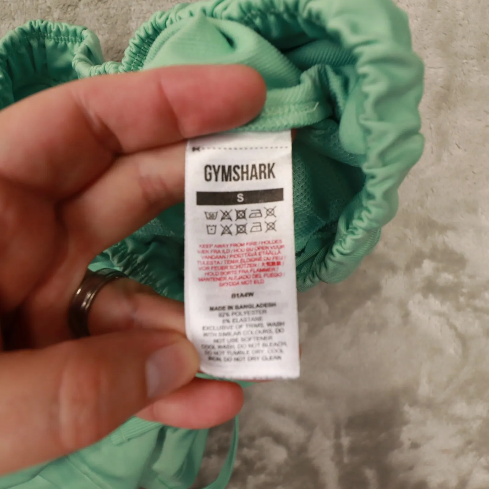 Gymshark Recess Shorts Light Green High Rise Women's size Small‎ Gym Running - Image 7