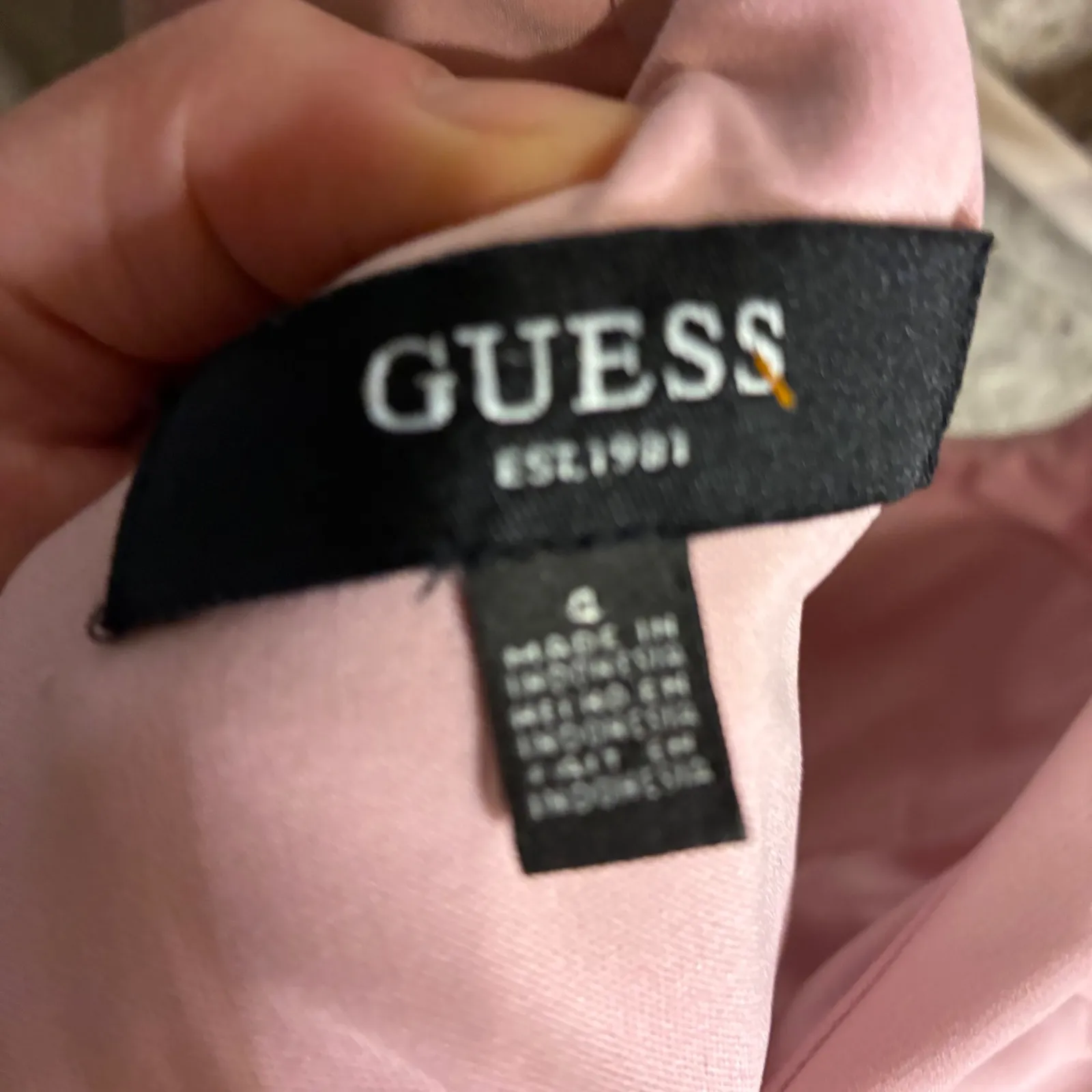 GUESS Pink Ruched Sheath Dress Sweetheart Valentines Sleeveless Mini Party Sz 6 - Image 5