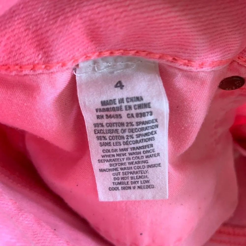 American Eagle neon denim short size 4 - Image 7