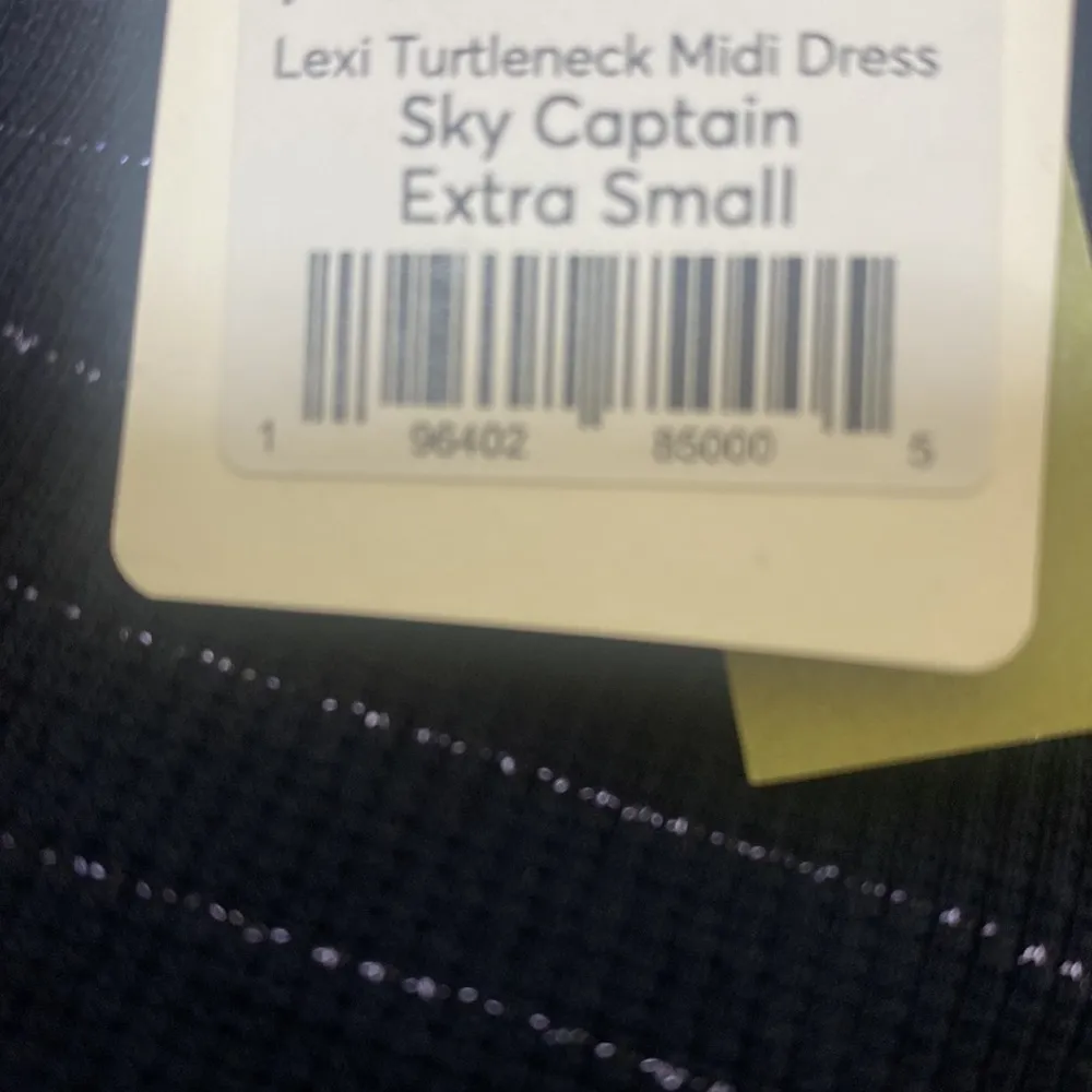 Marine Layer Lexi Rib Turtleneck Midi Dress in Navy Lurex Stripe Woman’s… - Image 6