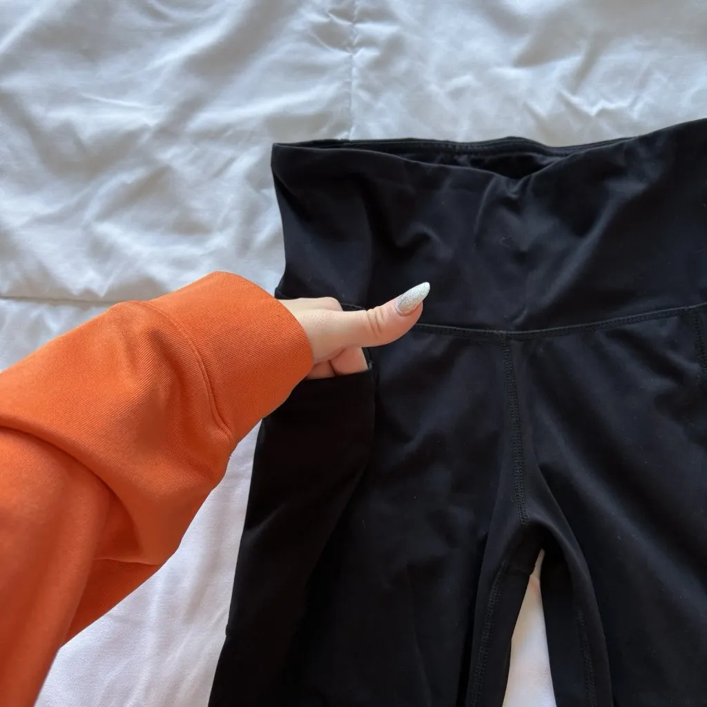 Reebok Womens Size Small Black Leggings Pockets Activewear Workout Running - Image 2