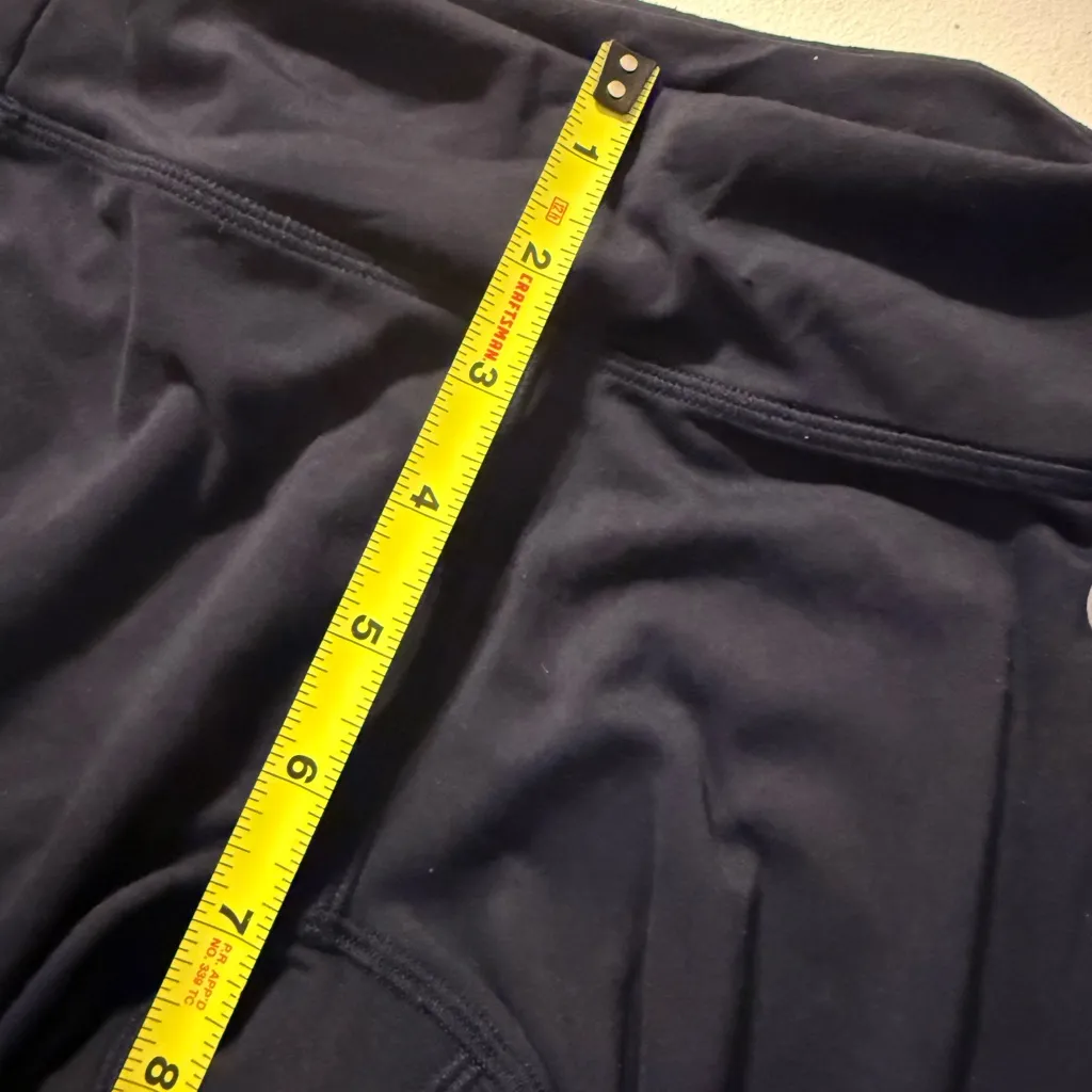 Tory Burch Sport Navy Weightless Chevron Leggings Womens Size Small - Image 4