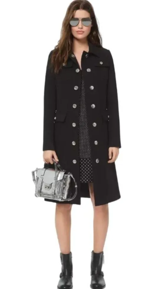 Manhattan Medium Crackled Metallic Leather Satchel Silver - Image 11