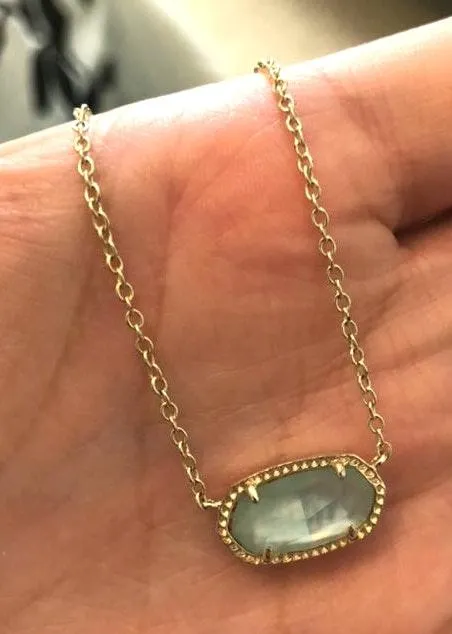 Kendra Scott Light Blue  Elisa Necklace - Image 3