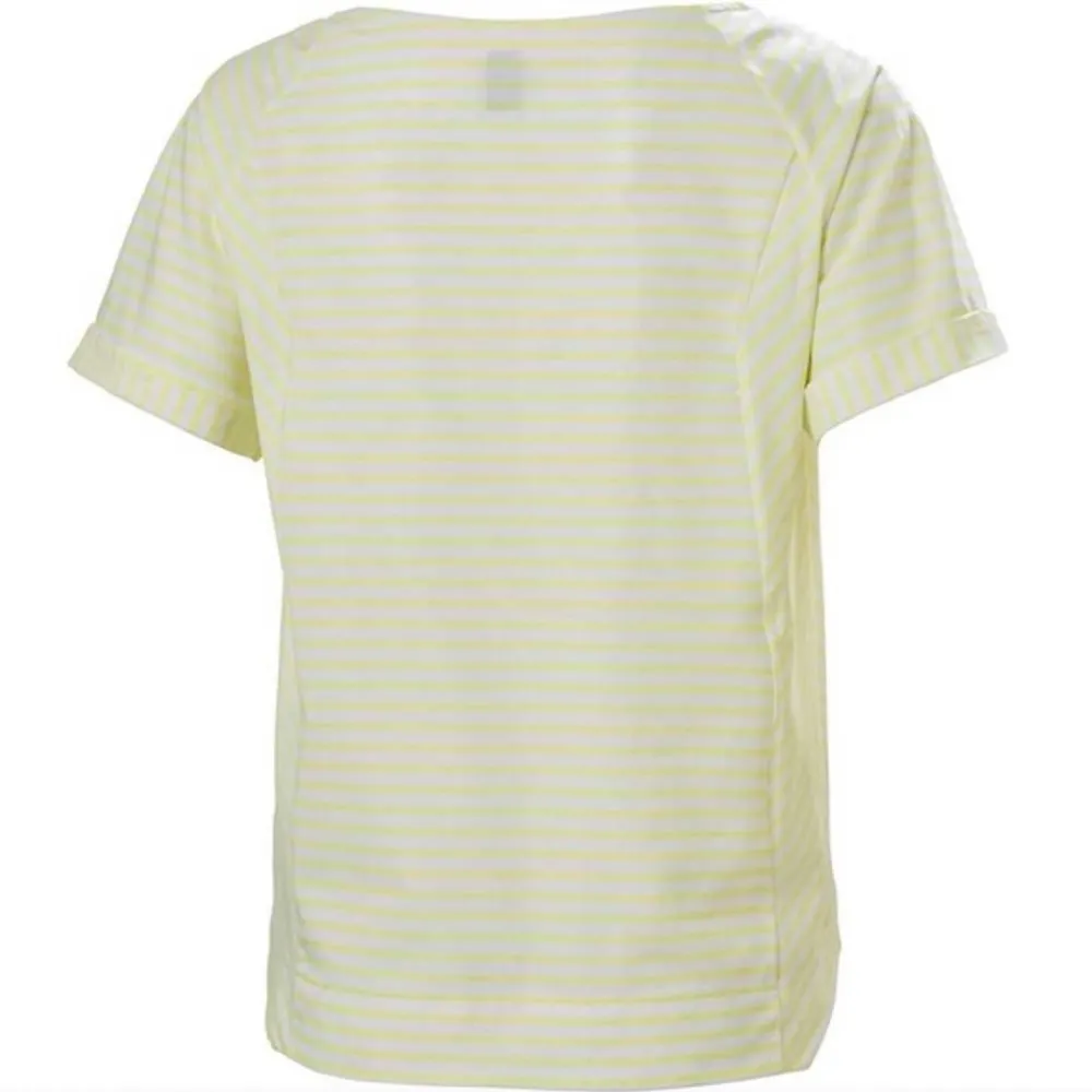 Sunny Lime Stripes Quick Dry Boatneck Short Sleeve Top Size M - Image 4