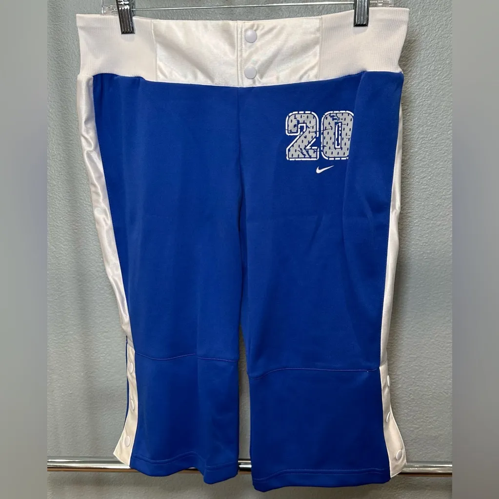 Y2K NIKE Popper Blue Bomber Jacket size L & Nike Capri Bottom size M Sold as Set - Image 8