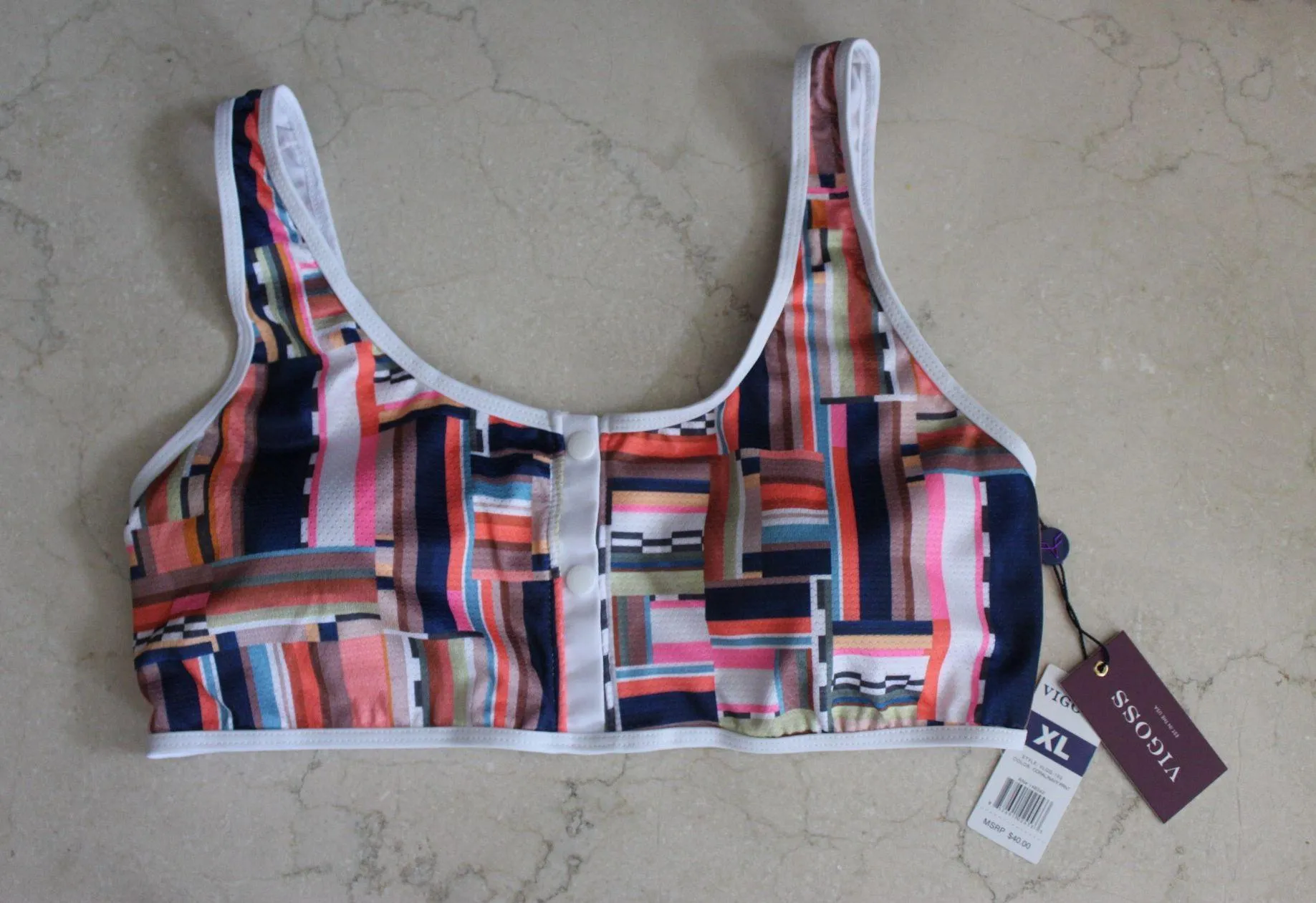 Vigoss | lined mesh retro print swimsuit - Image 2