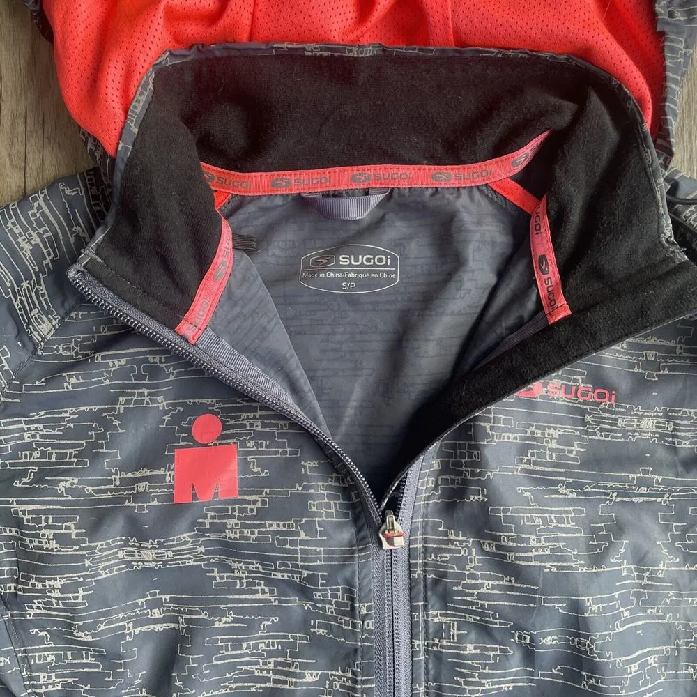 Sugoi Zap Run Hoodie‎ Jacket Womens S Reflector Bike Run Boat Iron Man Size 4 - Image 3