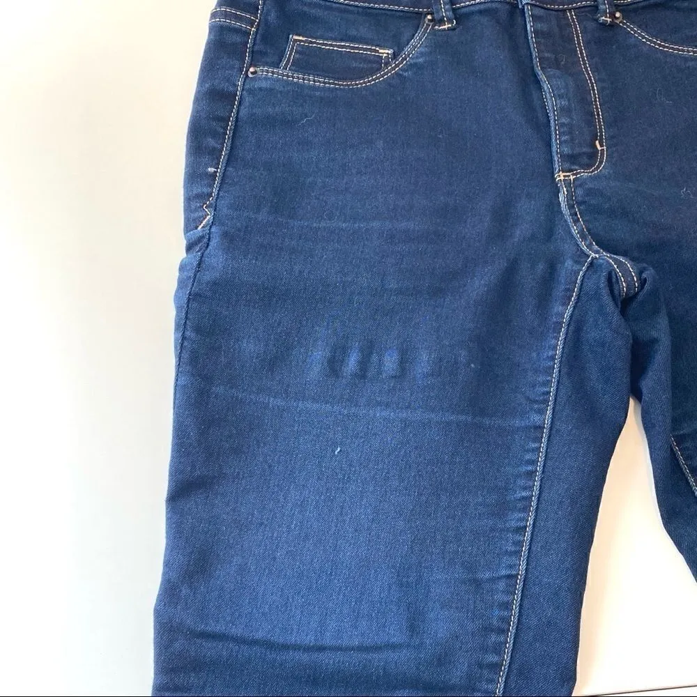 Mossimo high waist denim leggings size 1 dark wash Blue - Image 3