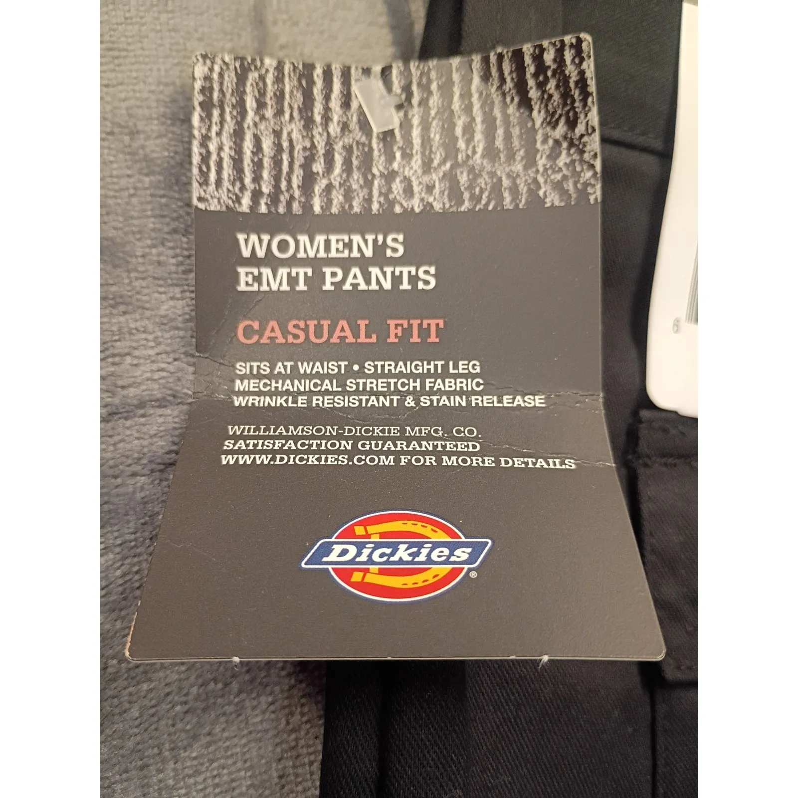 Dickies Womens EMT Pants Casual Fit Straight Leg Cargo Workwear Black Size 22UU - Image 7