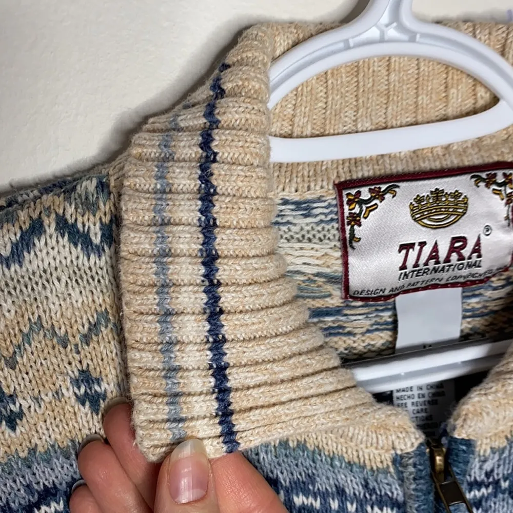 Tiara International fair isle Nordic sweater size M - Image 69