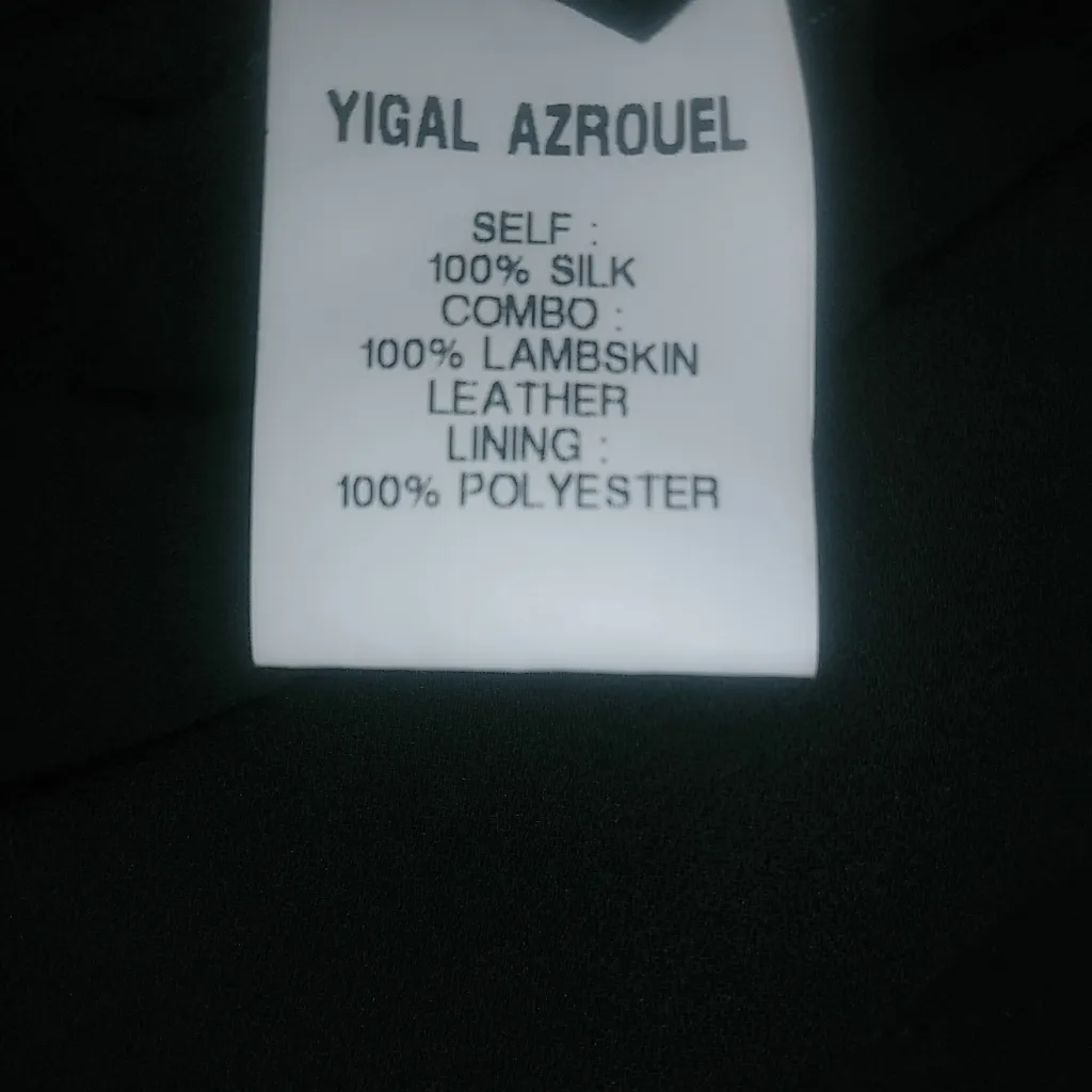 Yigal Azrouël NY 2 Silk Halter Tunic Top in Black White Evening - Image 8