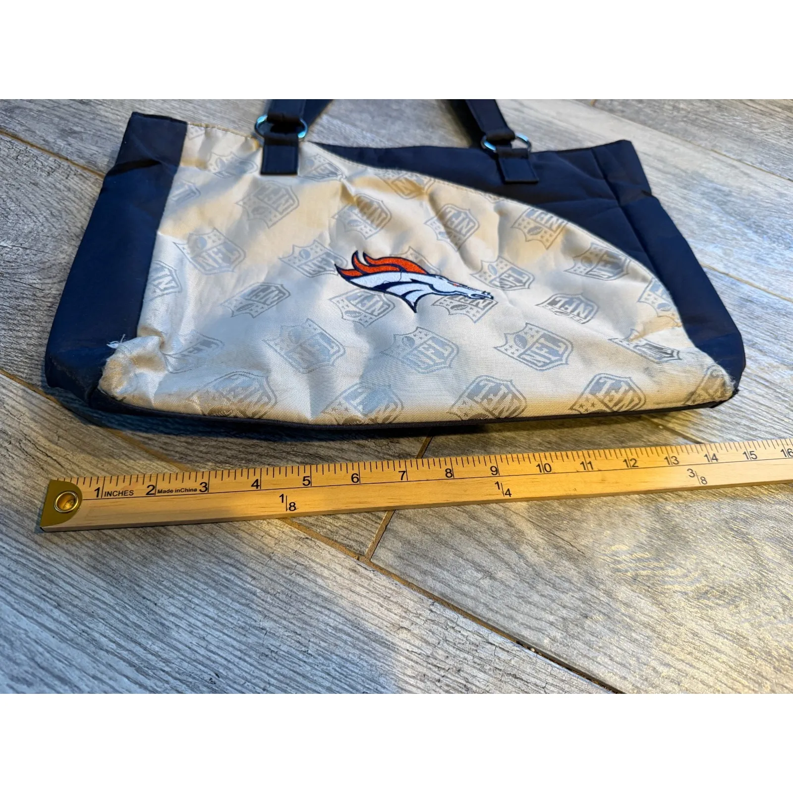 Little Earth Denver Broncos Purse Shoulder Bag NFL Tote Handbag Embroidered ReAd - Image 8