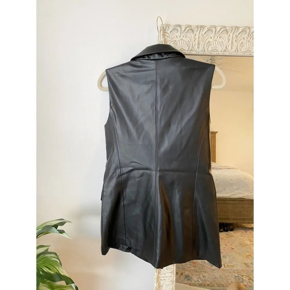 Jason Wu  Faux Leather Vest - Image 7