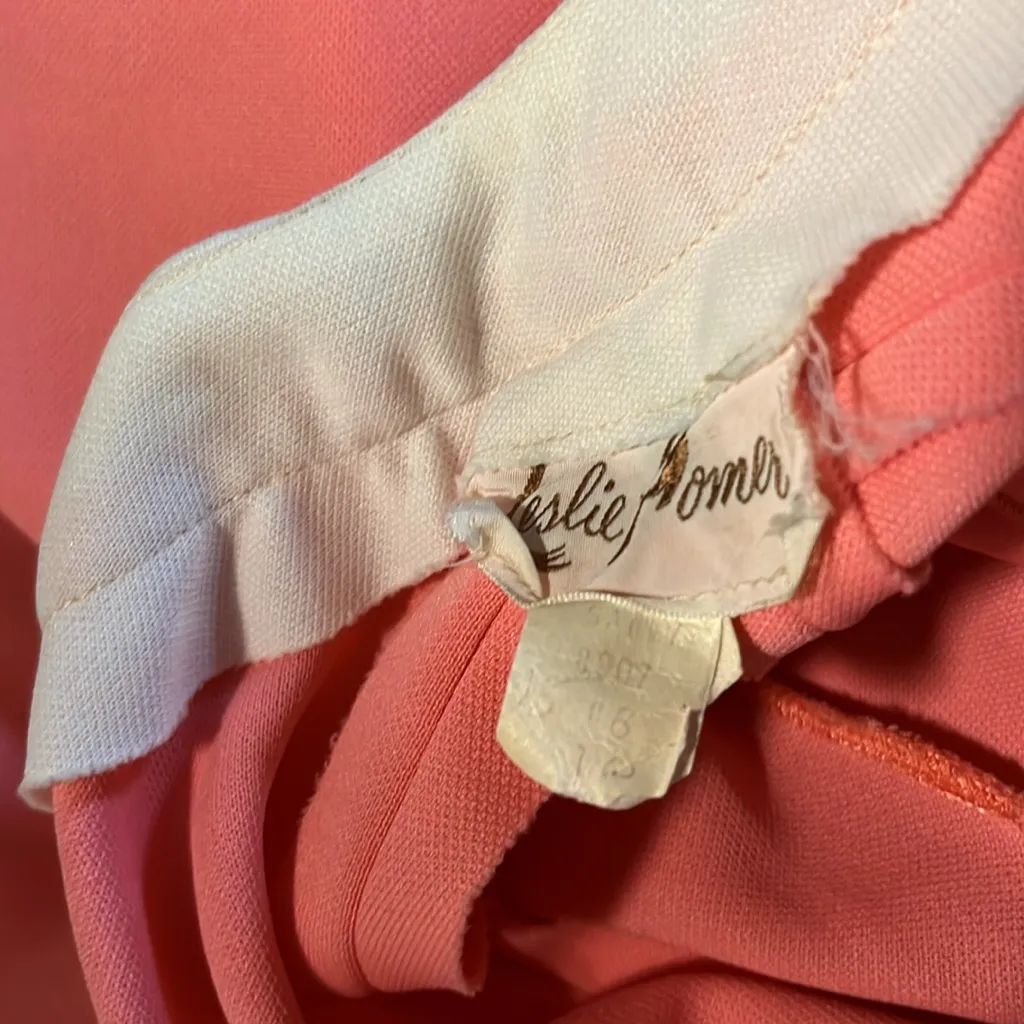 Groovy Vintage 60s 70s Pink Leslie Pomer A - Image 11