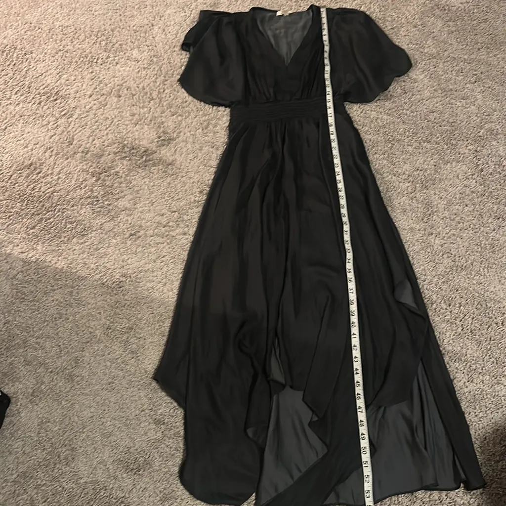 NWOT Grade and Gather Dark Gray Satin Dress Sz M - Image 10