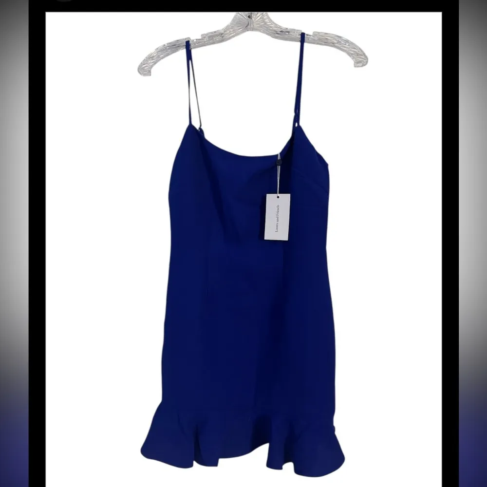NWT Lovers and friends blue ruffle mini dress small - Image 2