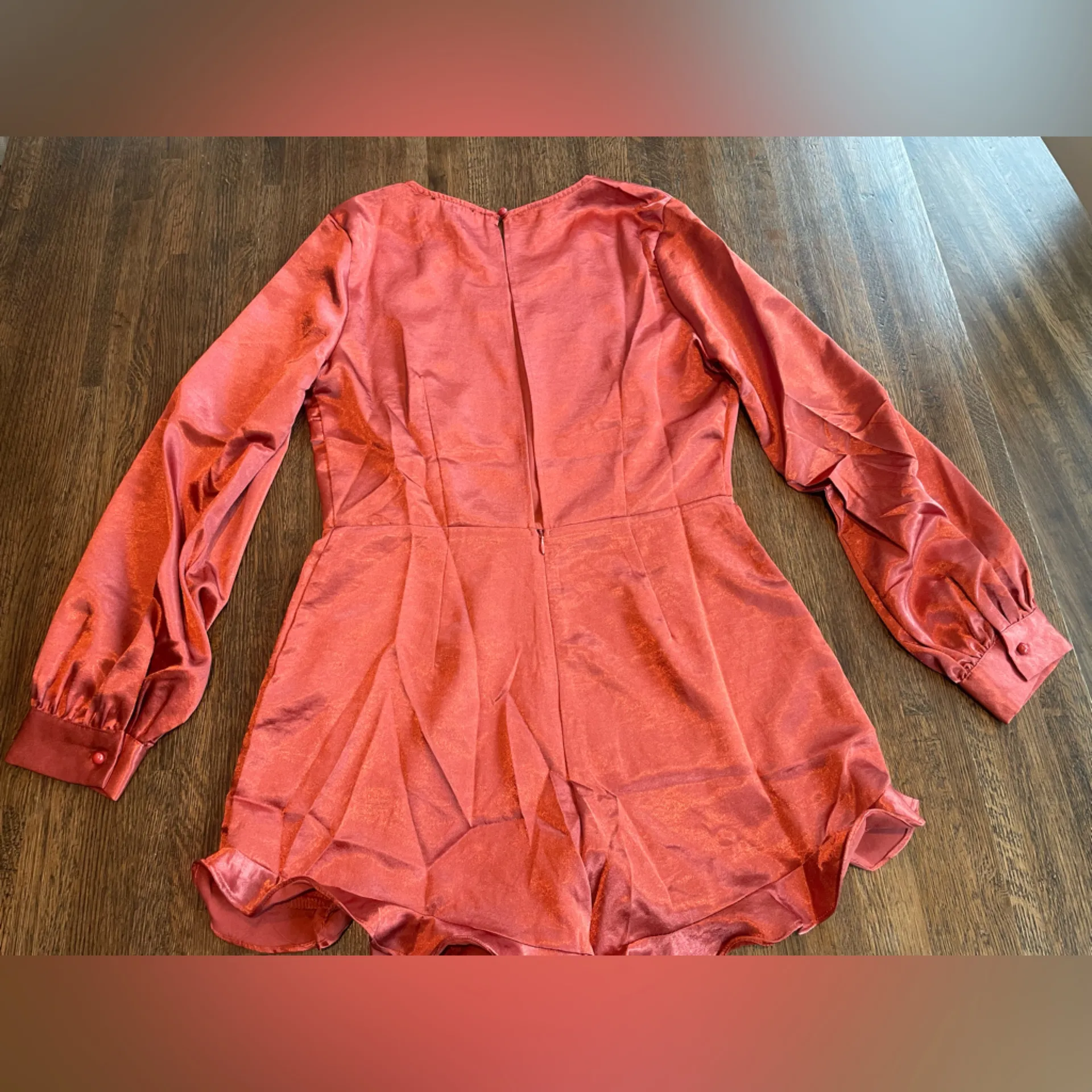 NWT Lumiere Rust Romper - Image 2