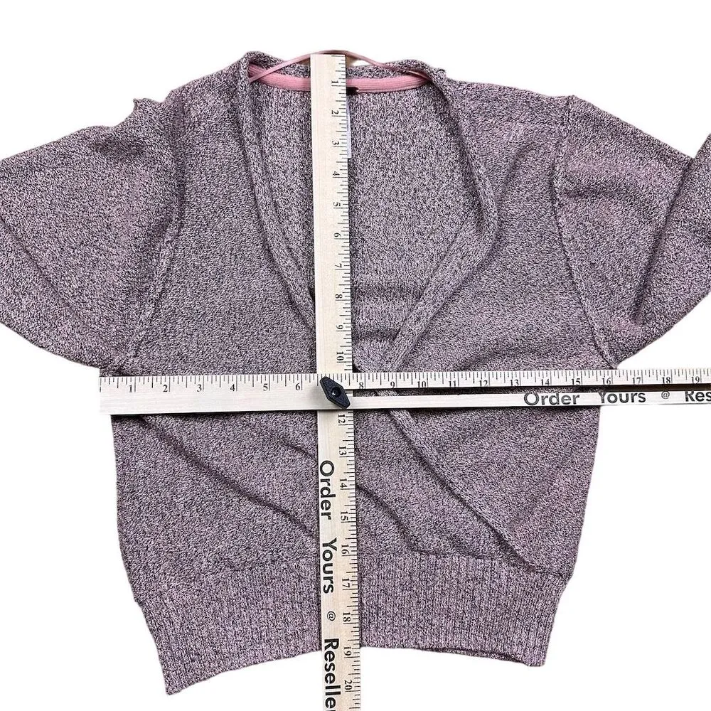 Free People Women's Going for the Gold Faux Wrap Sweater S Rose Metallic Cropped - Image 4