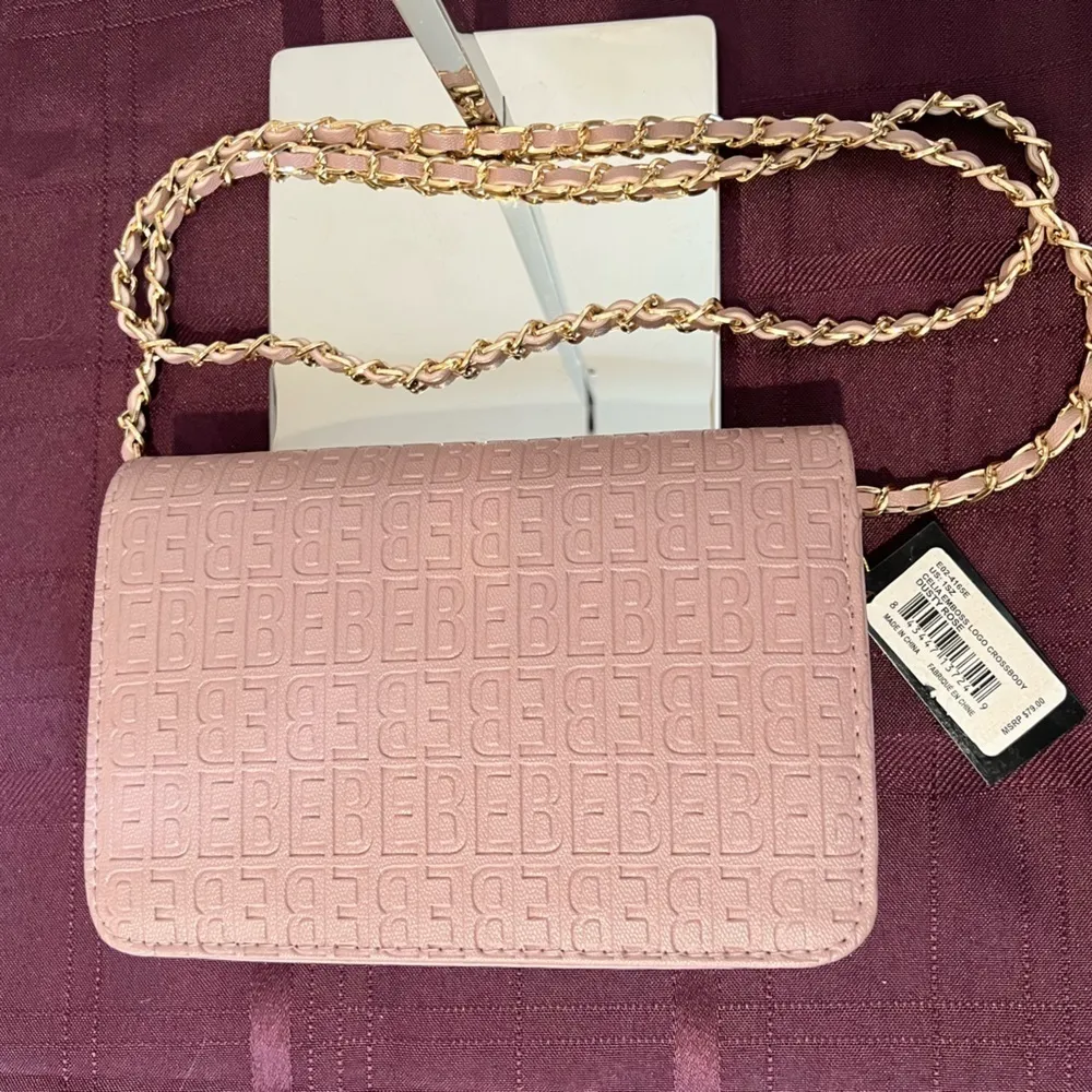 Bebe Celia Embossed Logo Crossbody Purse NWT - Image 5