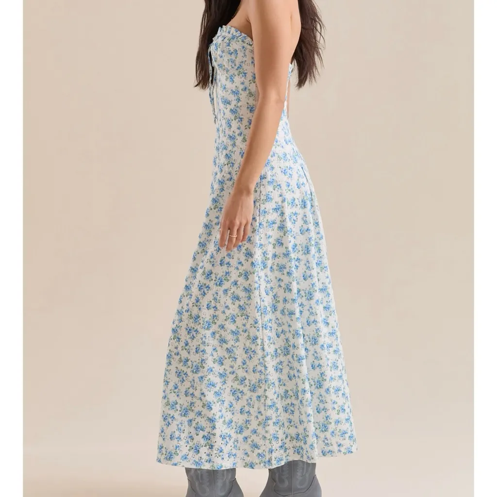 NEW Altar’d State Blue Floral Maxi Dress Size XL Available NWT - Image 5