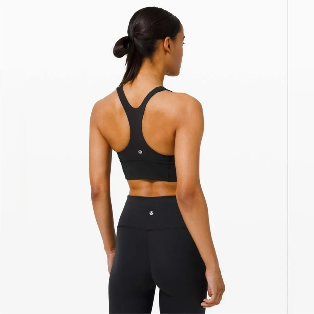 Lululemon Wunder Train Longline Bra C/D Black Size 4 - Image 3