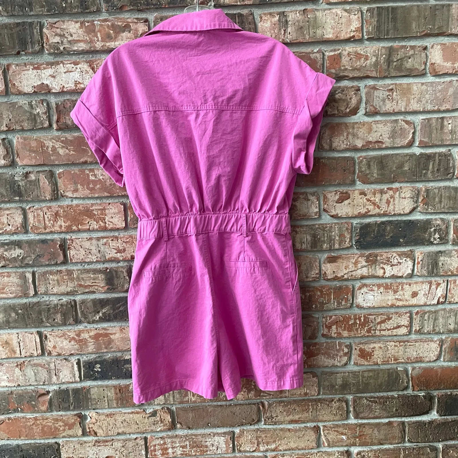 Ellison Boutique Style Pink Romper Size Medium One Piece Utility Style - Image 5