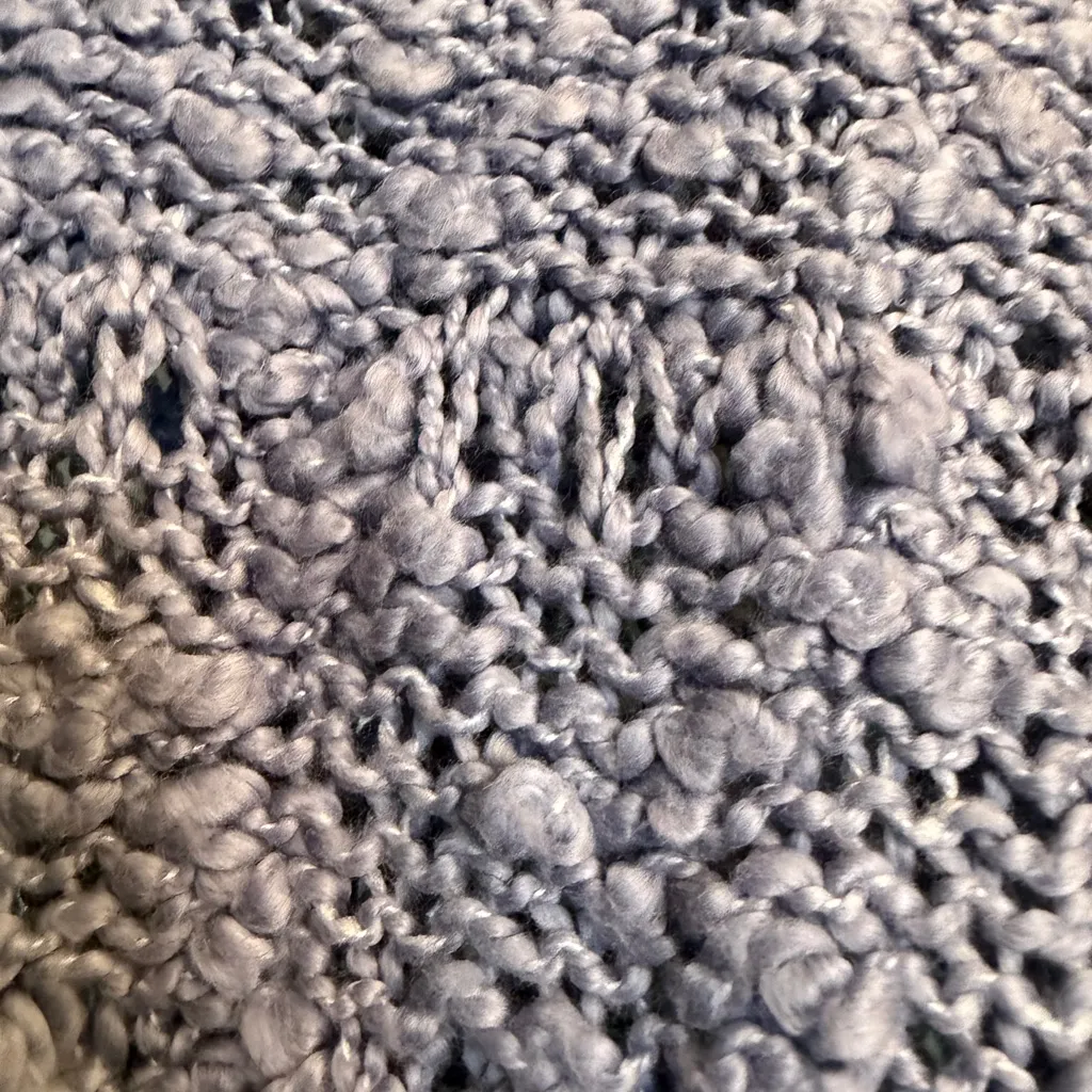 Chelsea & Theodore Perriwinkle Knit Sweater Blue Size M - Image 4